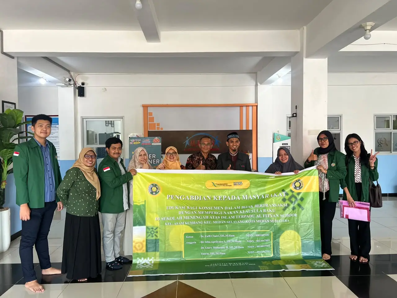 Pengabdian Masyarakat Magister Kenotariatan FH USU Berikan Edukasi Bijak Bertransaksi melalui Pemahaman Klausula Baku di SMA IT Al Fityan